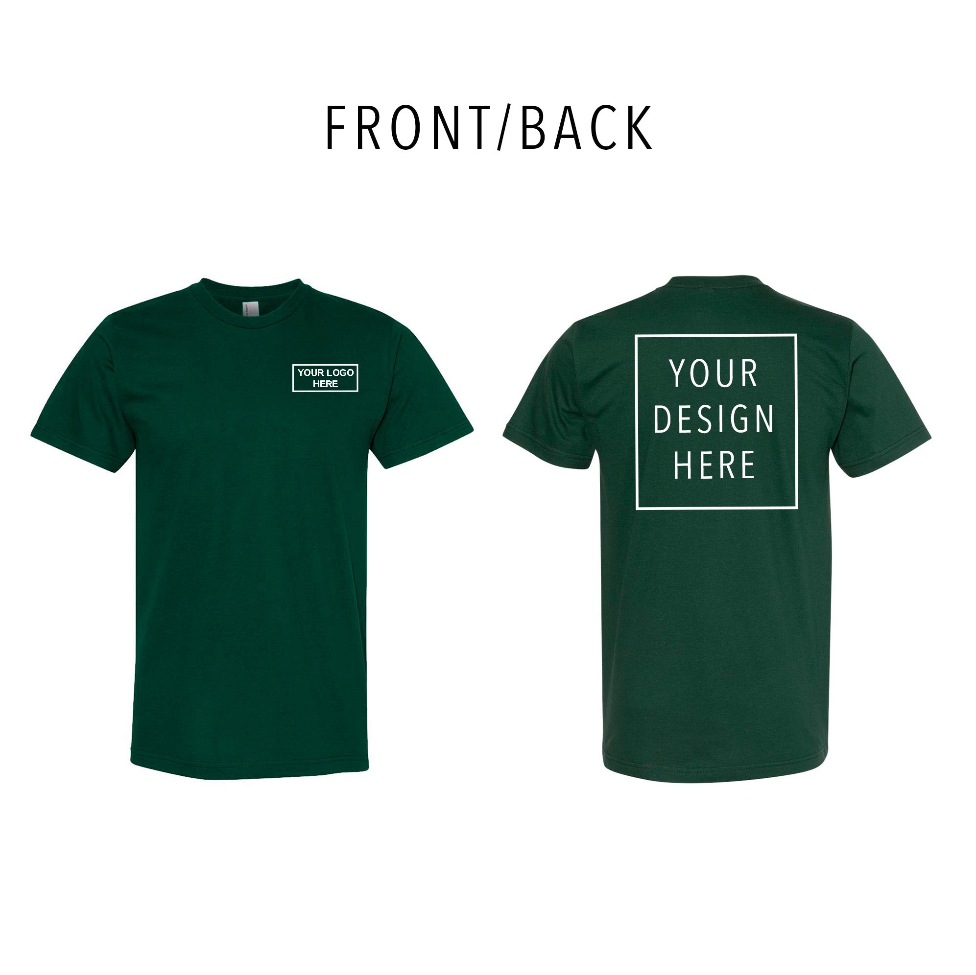 American Apparel - Fine Jersey Tee - Front/Back