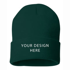 Sportsman - 12" Solid Cuffed Beanie