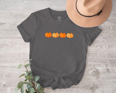 Embroidered Four Pumpkins T-shirt