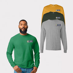 Gildan - Heavy Cotton™ Long Sleeve T-Shirt - (embroidery)