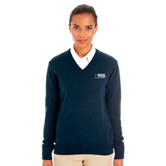 Harriton Women's Pilbloc V-Neck Sweater - M420W