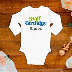 Half Birthday Baby Bodysuit