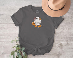 Embroidered Halloween Ghost T-shirt