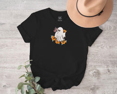 Embroidered Halloween Ghost T-shirt