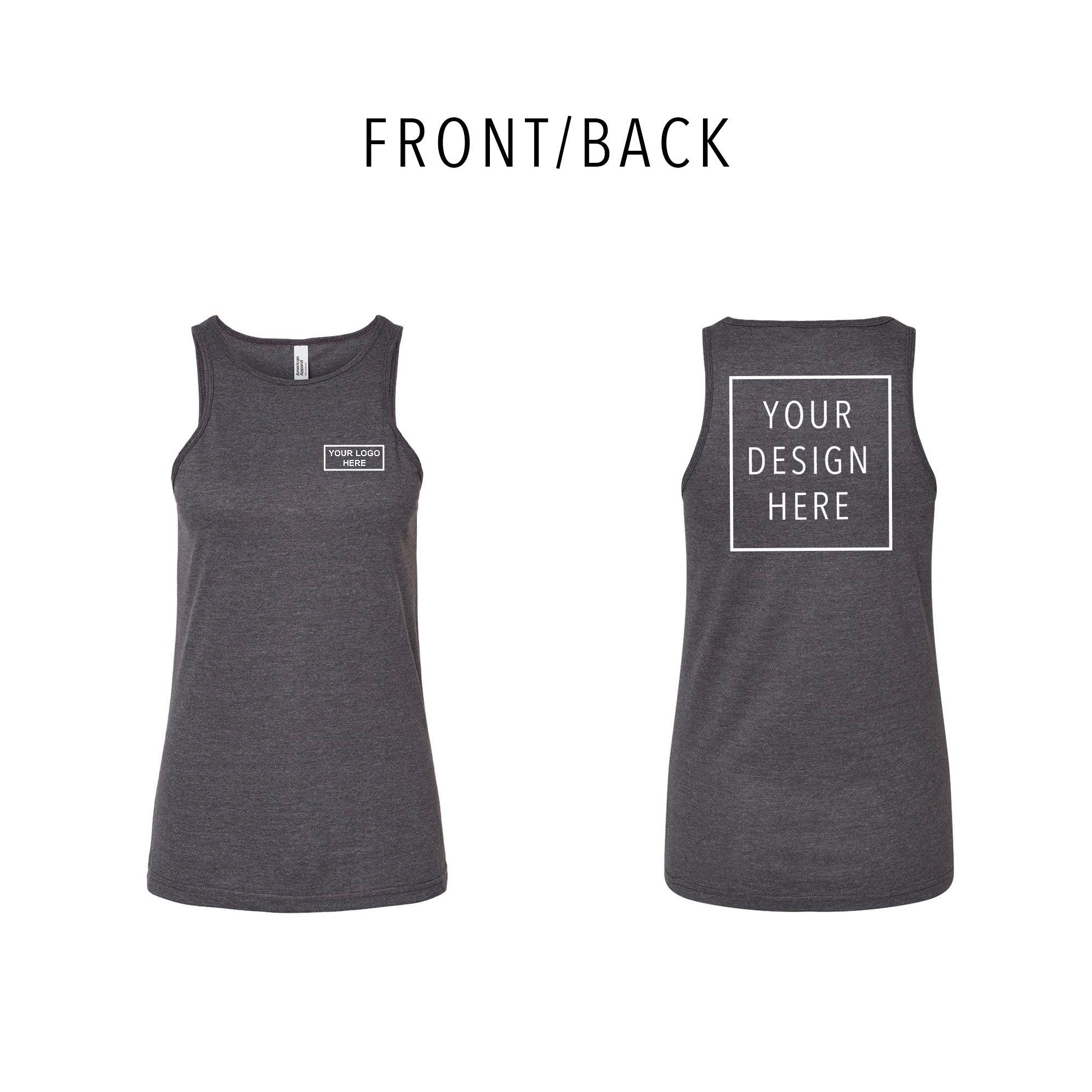 American Apparel - Women's CVC Tank - Front/Back