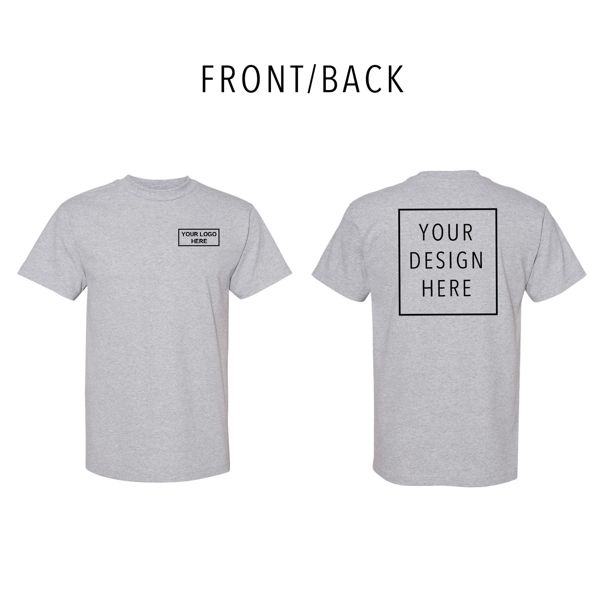 American Apparel - Heavyweight Cotton Tee - Front/Back
