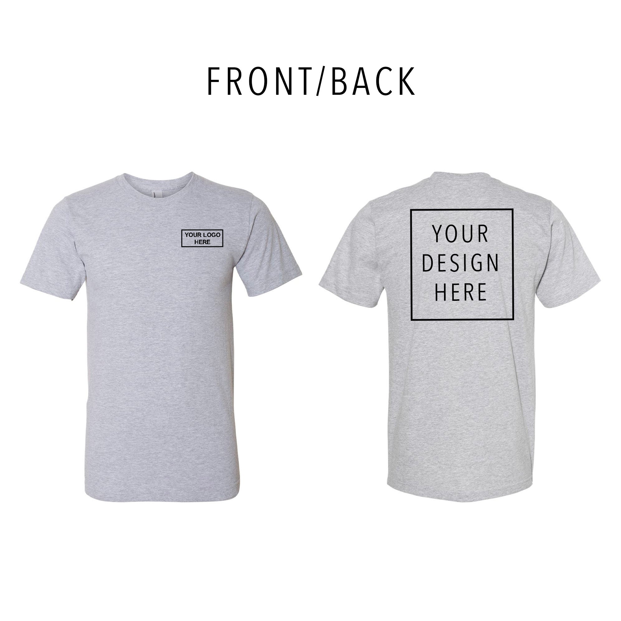 American Apparel - Fine Jersey Tee - Front/Back