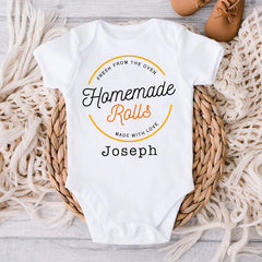 Homemade Rolls Baby Bodysuit