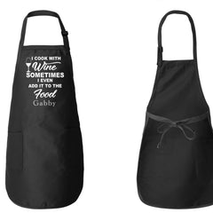 I Cook With Wine Apron