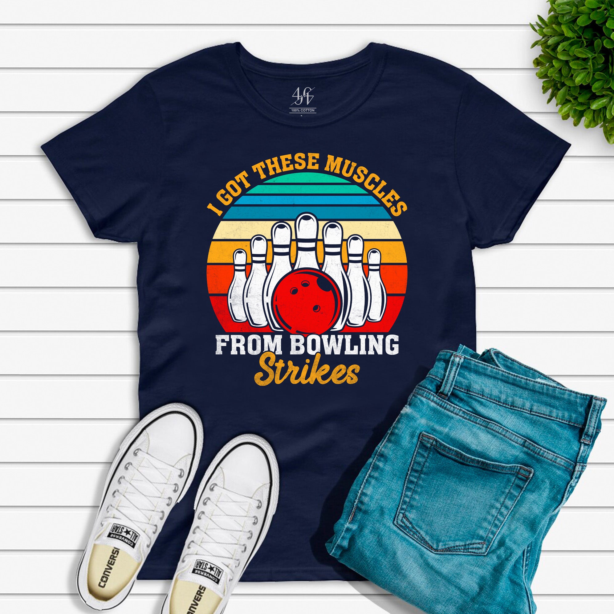 I Got These Muscles From Bowling Strikes T-shirt