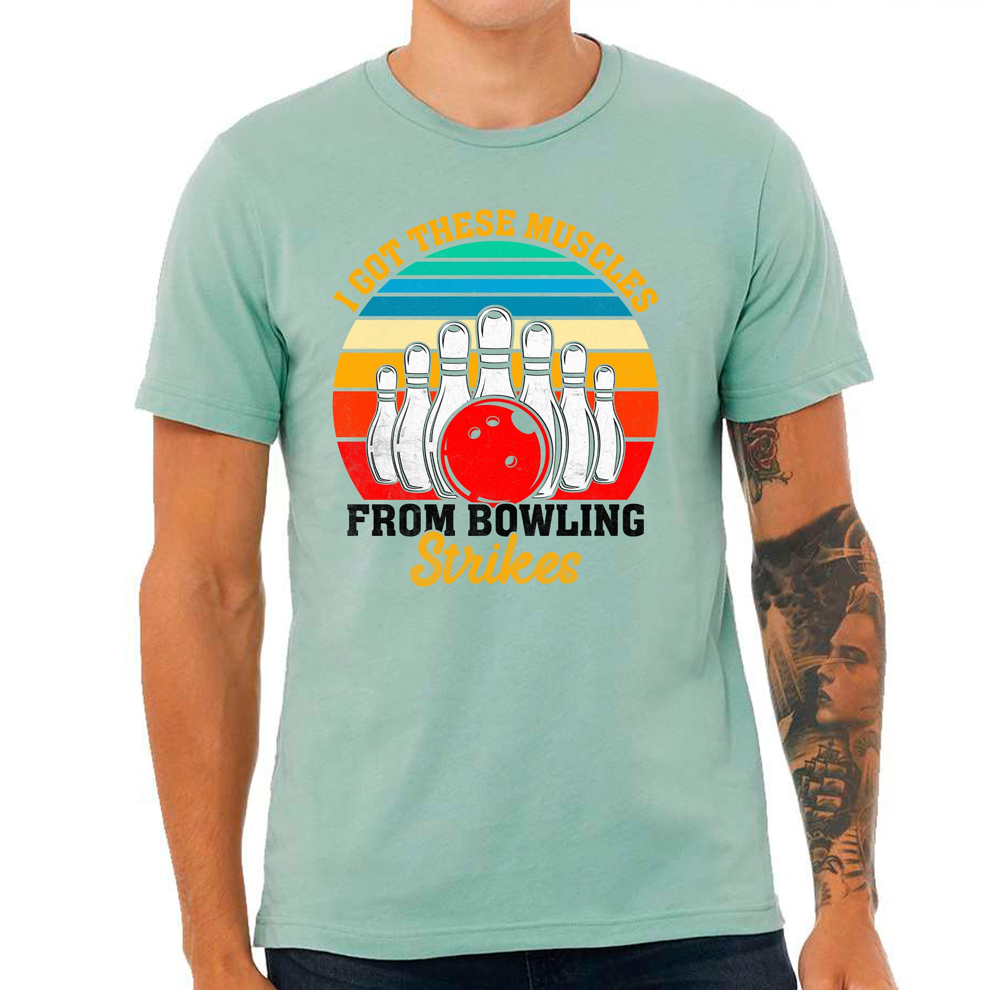 I Got These Muscles From Bowling Strikes T-shirt