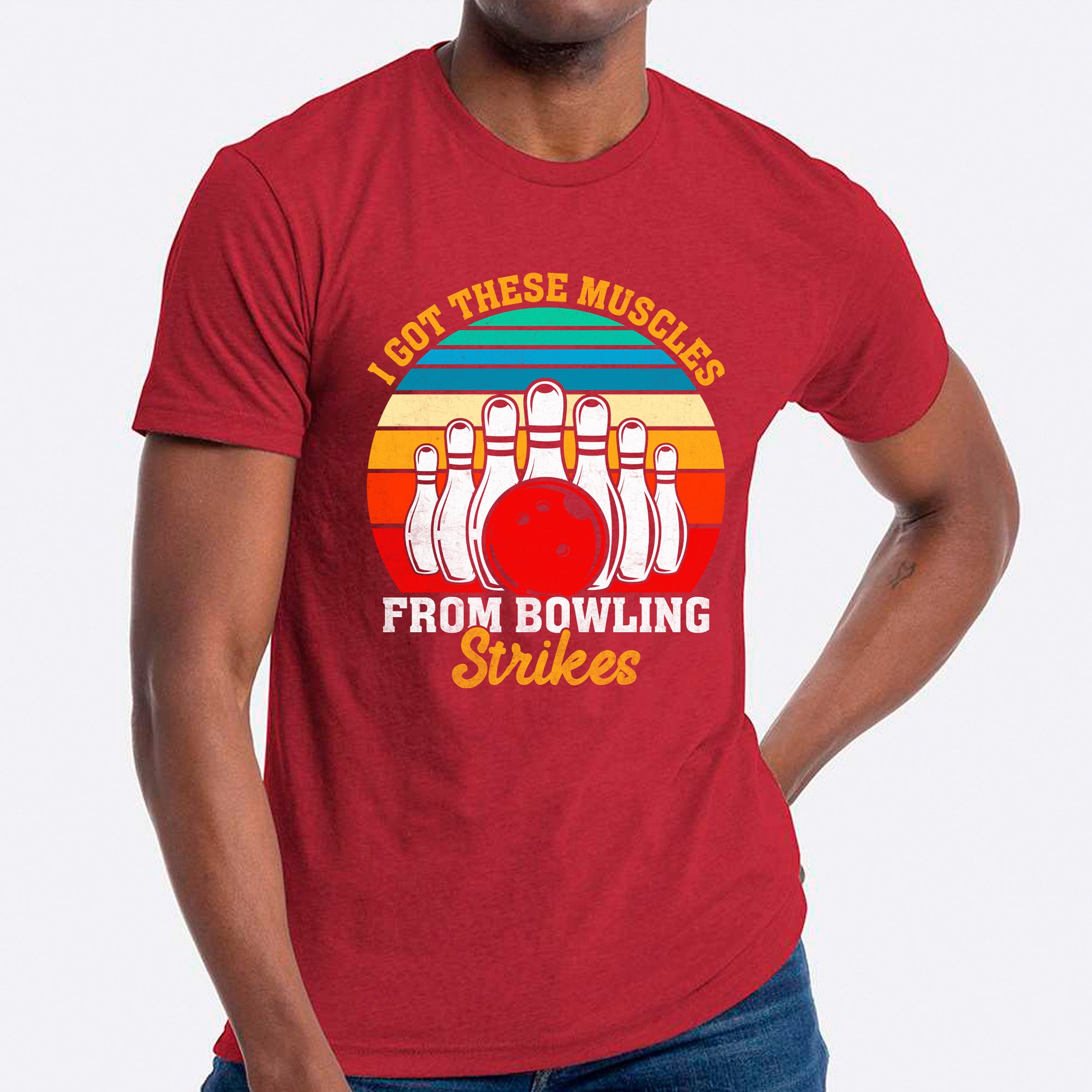 I Got These Muscles From Bowling Strikes T-shirt