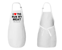 I Love To Rub My Meat Apron