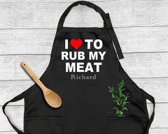 I Love To Rub My Meat Apron