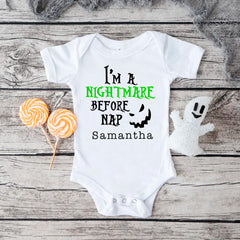 I'm A Nightmare Before Nap Baby Bodysuit