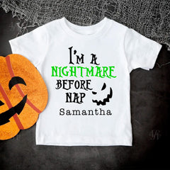 I'm A Nightmare Before Nap Baby Bodysuit