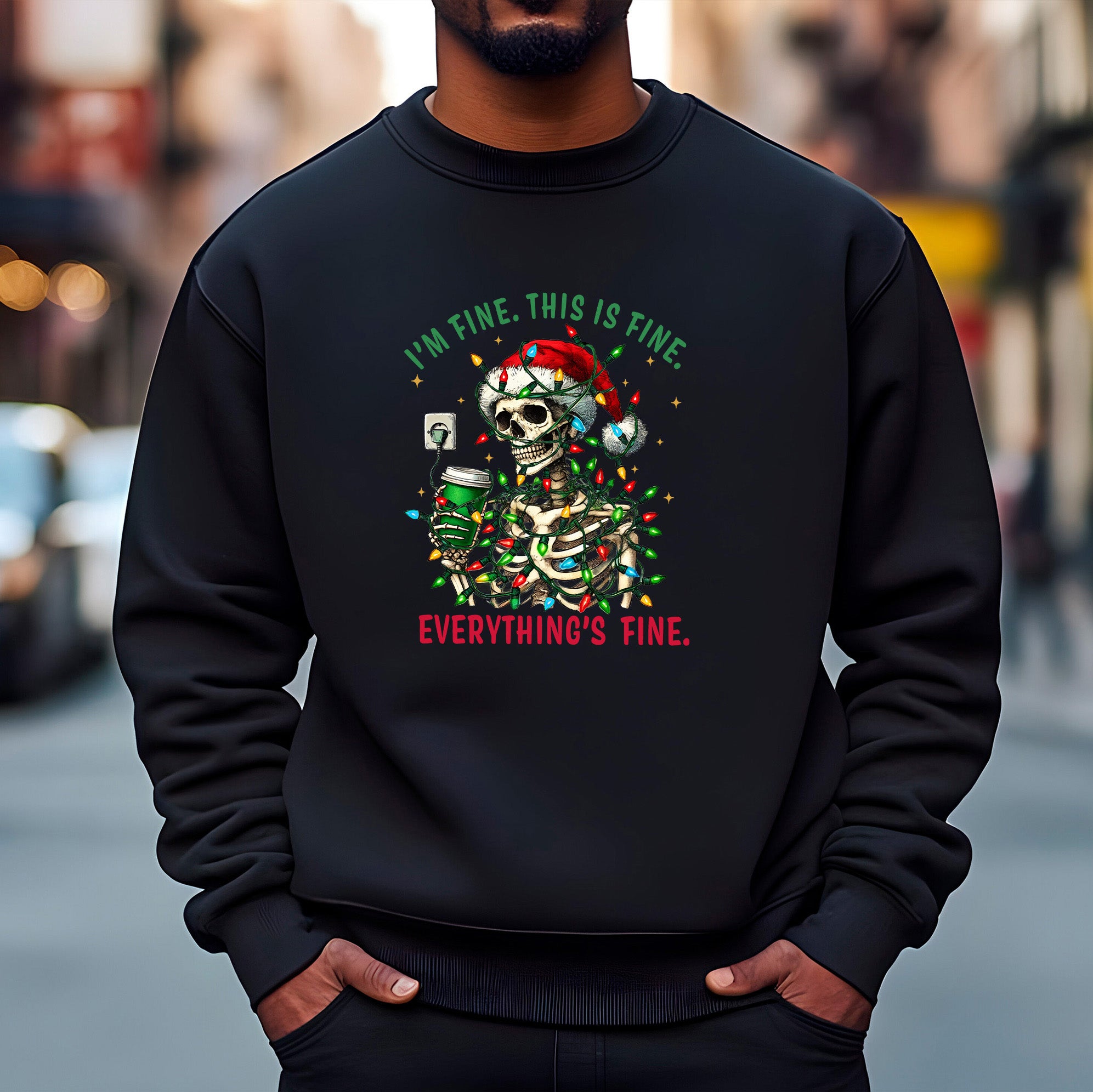 I'm Fine, This Is Fine, Everything Is Fine Sweatshirt