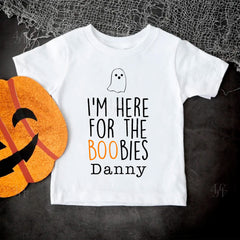 I'm Here For The Boobies Baby Bodysuit