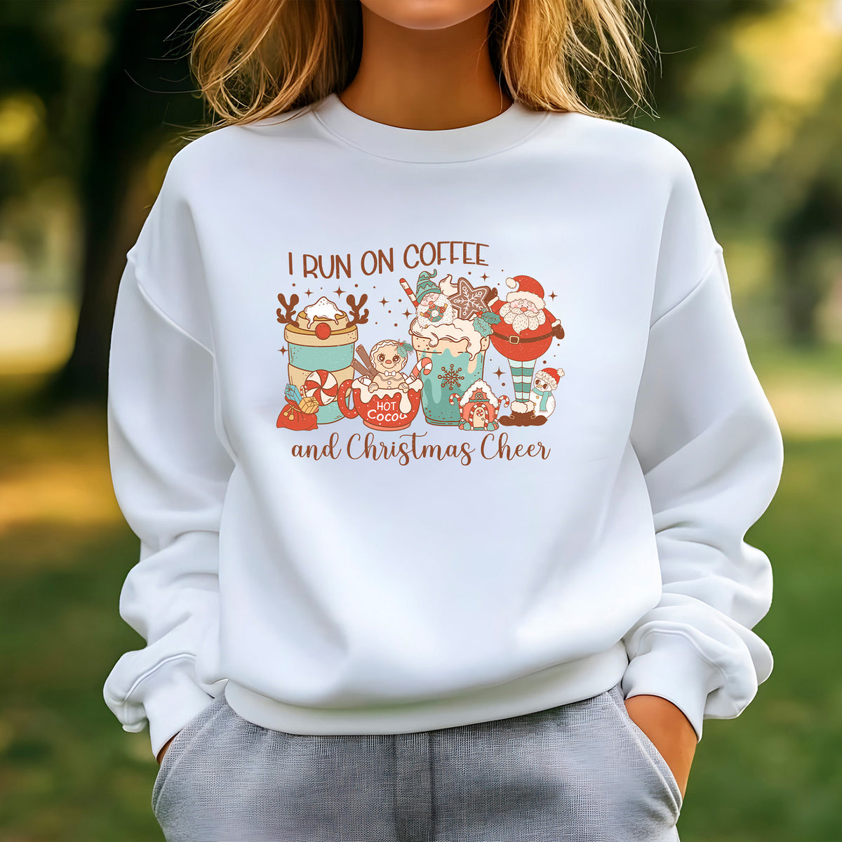 I Run On Coffee And Christmas Cheer Sweatshirt