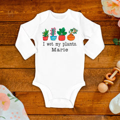 I Wet My Plants Baby Bodysuit