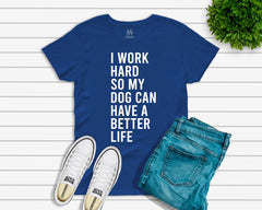 Men T-shirt (I work hard)