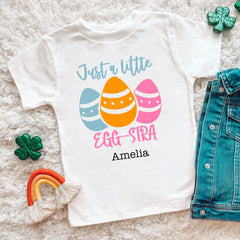 Just A Little Egg-Stra Baby Bodysuit