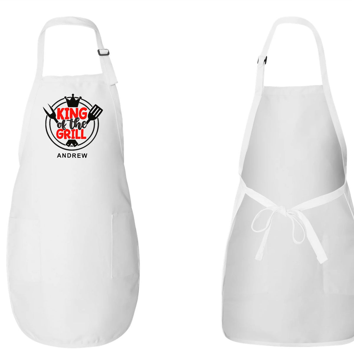 Embroidered King Of The Grill Apron