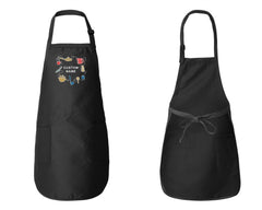 Embroidered Kitchen Sketch Apron