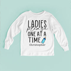 Ladies Please One At A Time Baby Bodysuit