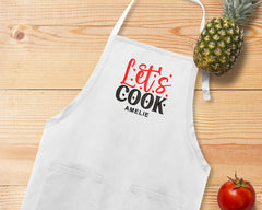 Embroidered Let's Cook Apron