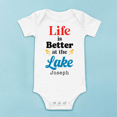 Life Is Better At The Lake Baby Bodysuit