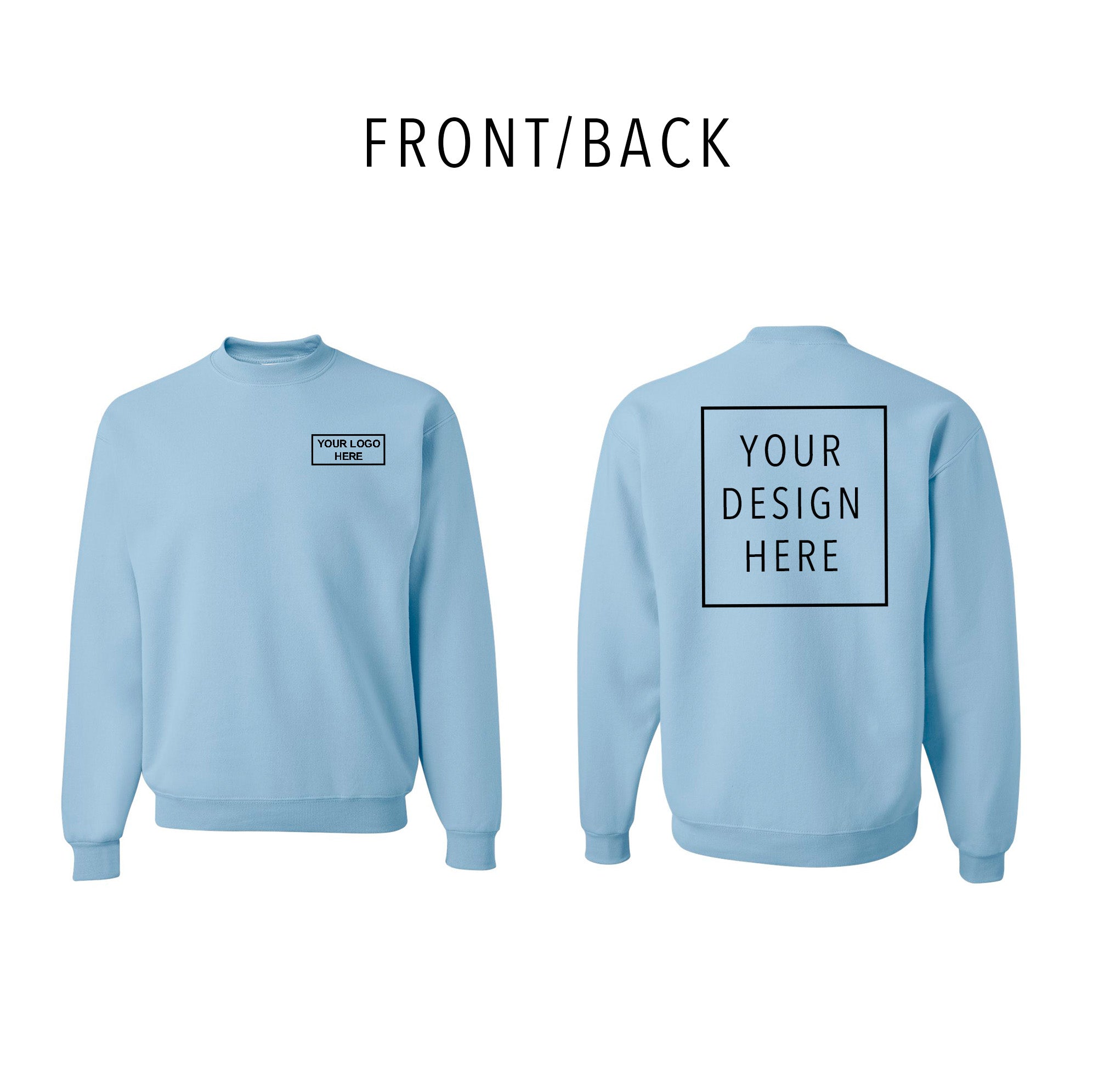 JERZEES - NuBlend® Crewneck Sweatshirt - Front/Back