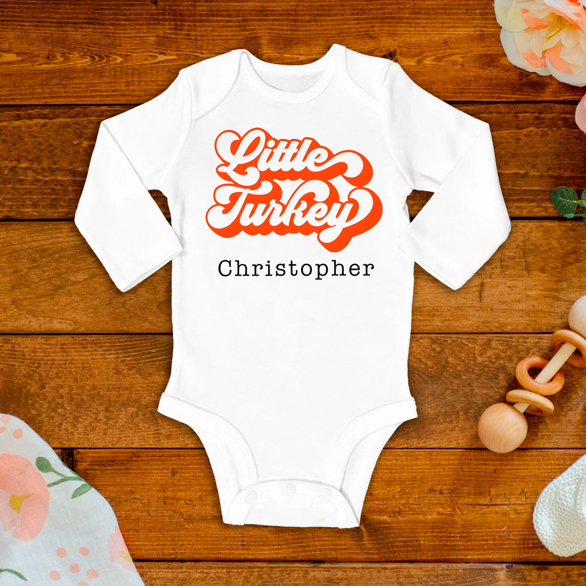 Little Turkey Baby Bodysuit