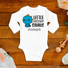 Little Brothersaurus Baby Bodysuit