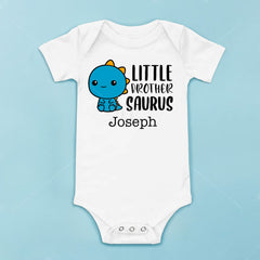 Little Brothersaurus Baby Bodysuit