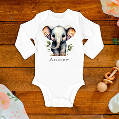 Little Elephant Baby Bodysuit