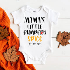 Mama's Little Pumpkin Spice Baby Bodysuit