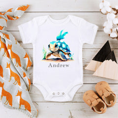 Little Turtle Baby Bodysuit