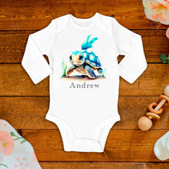 Little Turtle Baby Bodysuit