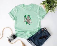 Embroidered Lucky Skeleton T-shirt