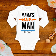 Mama's New Man Baby Bodysuit