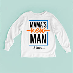 Mama's New Man Baby Bodysuit