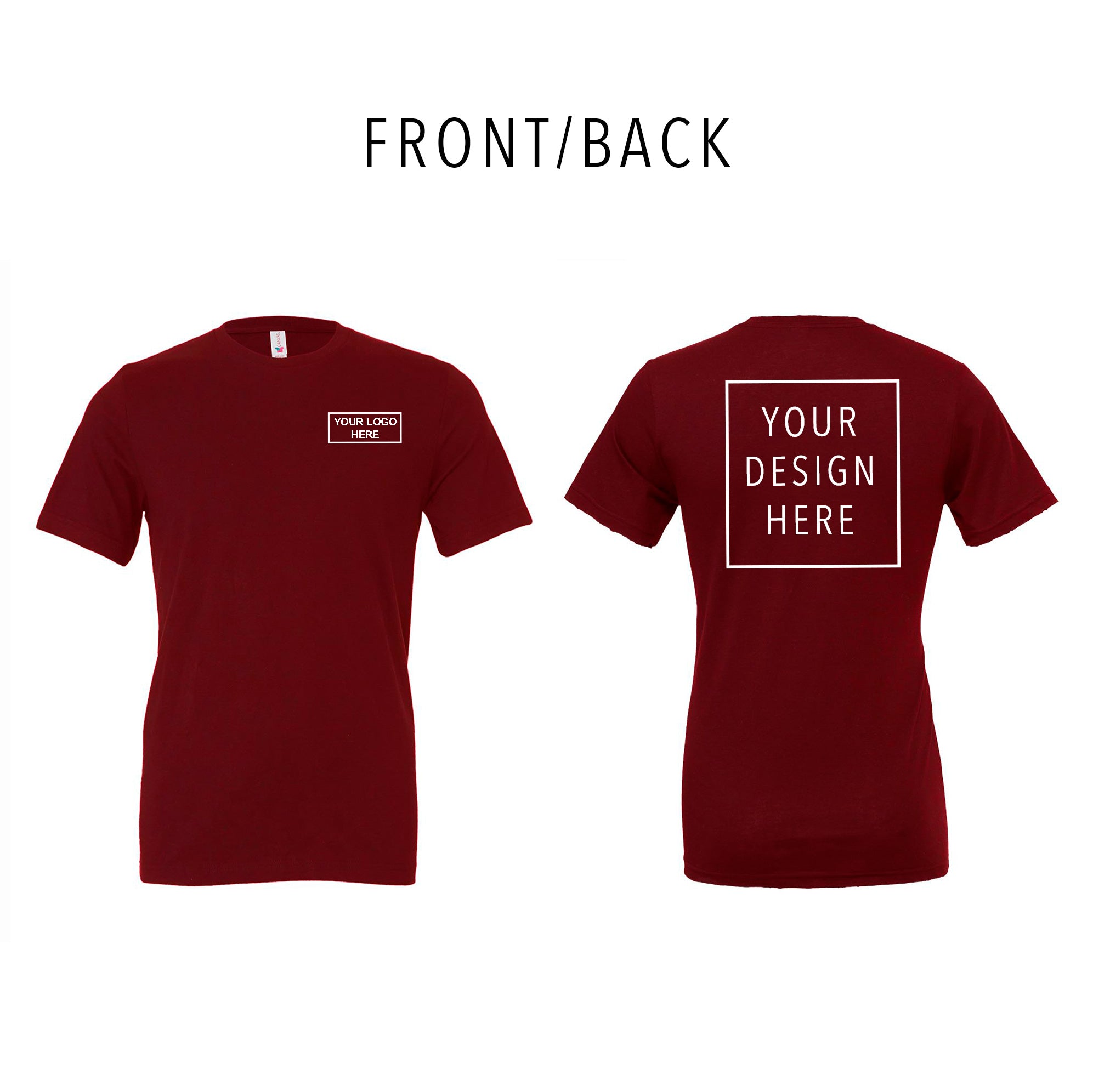 BELLA + CANVAS - Jersey Tee - Front/Back