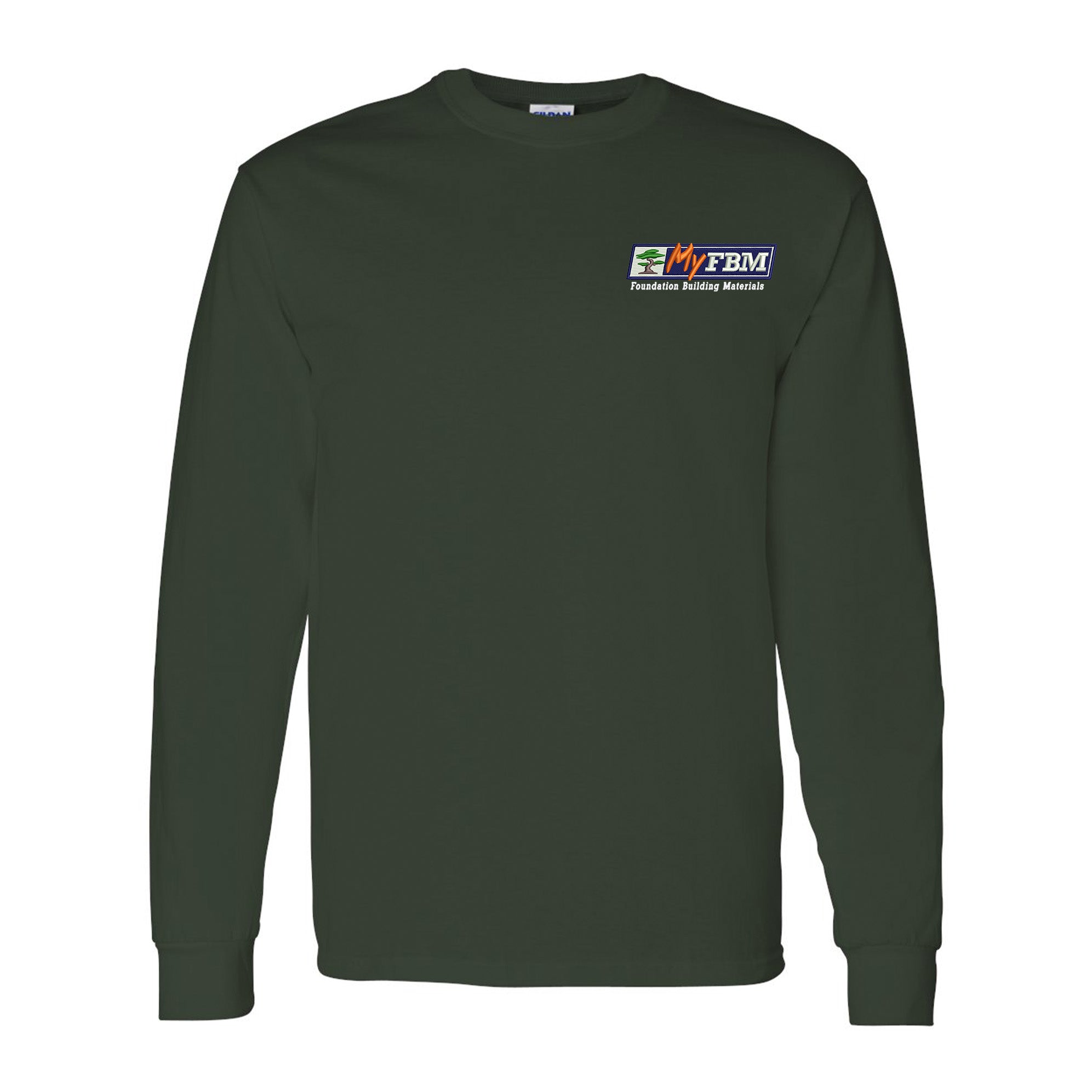 Gildan - Heavy Cotton™ Long Sleeve T-Shirt - (embroidery)