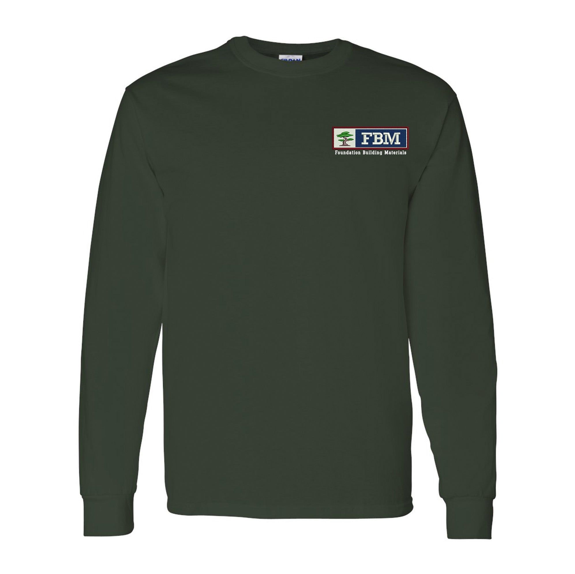 Gildan - Heavy Cotton™ Long Sleeve T-Shirt - (embroidery)