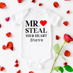 Mr. Steal Your Heart Baby Bodysuit