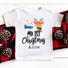 My 1st Christmas Baby Bodysuit