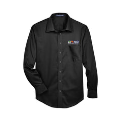 MY FBM - Devon & Jones Men's Crown Collection® Solid Stretch Twill Woven Dress Shirt - DG530