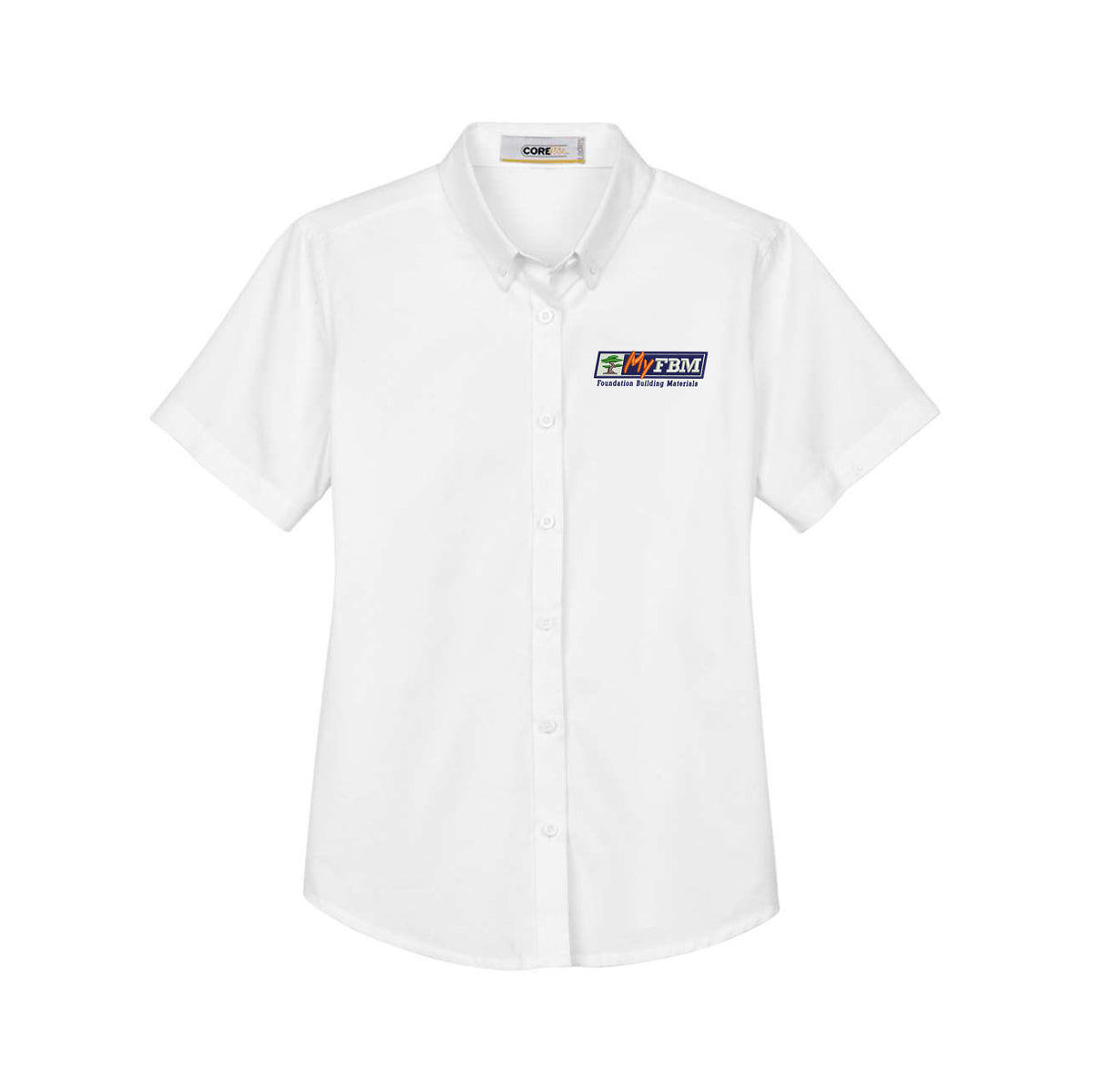 MY FBM - CORE365 Women's Optimum Short Sleeve Twill Shirt - 78194