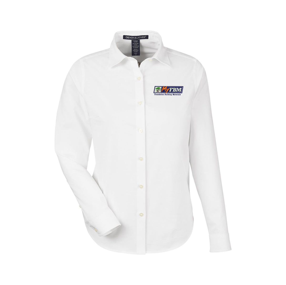 MY FBM - Devon & Jones Women's CrownLux Performance® Spencer Poplin Dress Shirt - DG505W